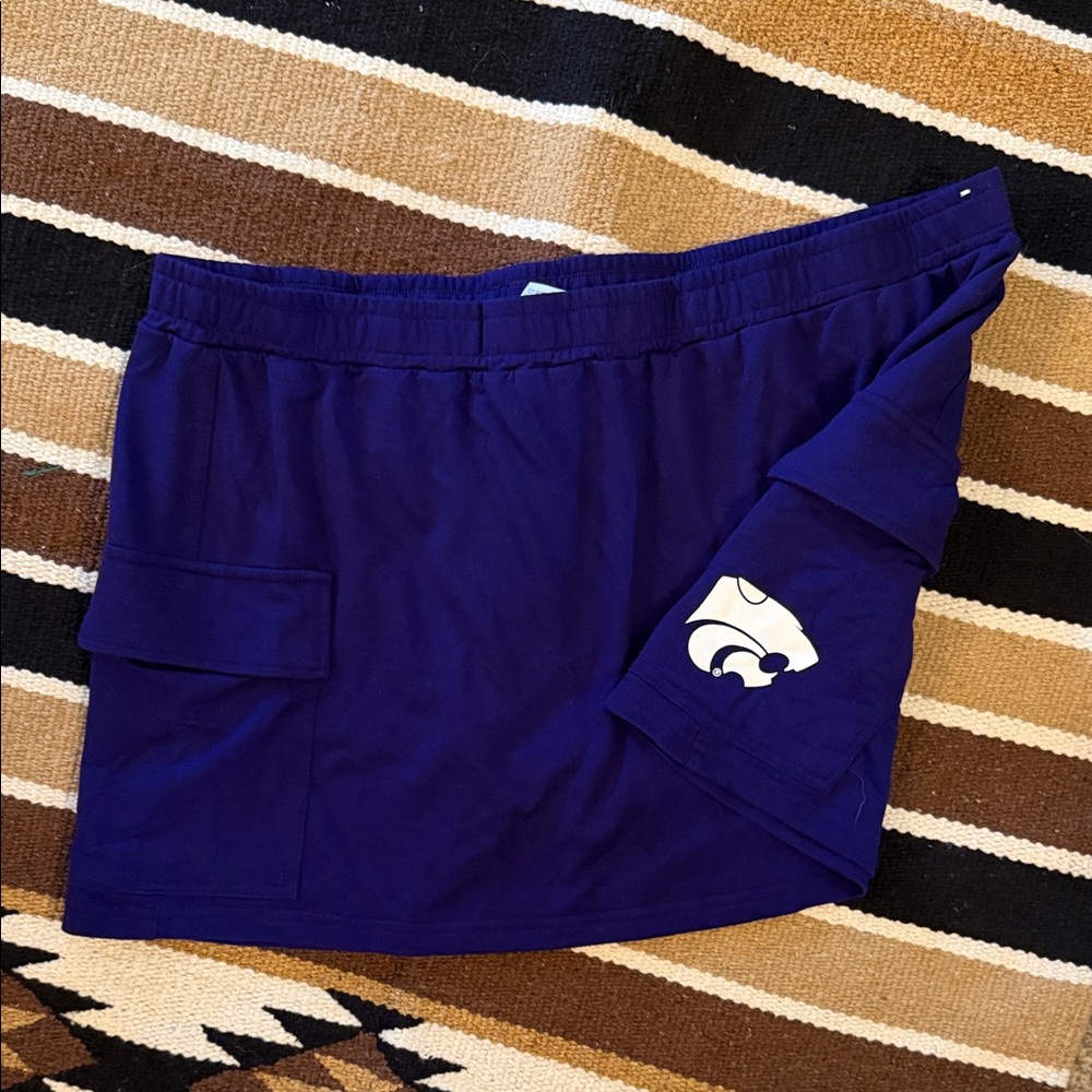 Purple Athletic Skort with KSU logo